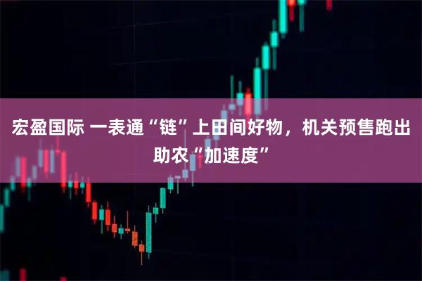 宏盈国际 一表通“链”上田间好物，机关预售跑出助农“加速度”